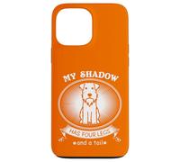 Custodia per iPhone 13 Pro Max Miniature Schnauzer My Dog is My Shadow Funny Pet Dog Lover