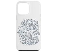 Custodia per iPhone 13 Pro Max Modello Boho Balena Shark Spirit Animal Art
