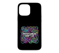 Custodia per iPhone 13 Pro Max Modular Synthesizer Patch Cables Don't Lie