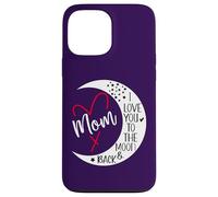 Custodia per iPhone 13 Pro Max Mom I Love You to the Moon & Back I Love My Mum Mother's Day