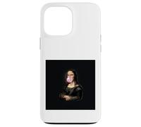 Custodia per iPhone 13 Pro Max Monna Lisa bubblegum divertente