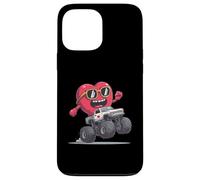 Custodia per iPhone 13 Pro Max Monster Truck Cuore 4 Ruote Offroad San Valentino