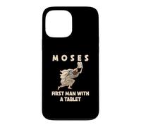 Custodia per iPhone 13 Pro Max Mosè primo uomo con una tavoletta divertente Pasqua ebraica