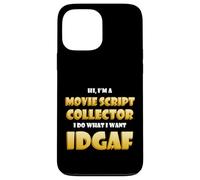 Custodia per iPhone 13 Pro Max Movie Script Collector Film Memorabilia Collection TV Script