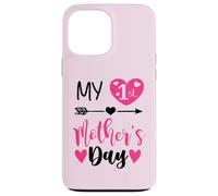 Custodia per iPhone 13 Pro Max My First Mothers Day Outfit Mommy 1st Time Mom Happy Mother