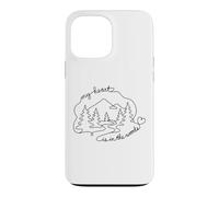 Custodia per iPhone 13 Pro Max My Heart Is In The Woods Forest Nature Enthusiast