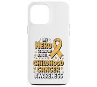 Custodia per iPhone 13 Pro Max My Hero Is Now My Angel Childhood Cancer Awareness Apparel