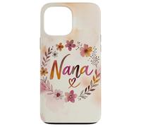 Custodia per iPhone 13 Pro Max Nana Floral Heart Flower Cottagecore Cute Grandma