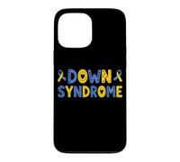 Custodia per iPhone 13 Pro Max Nastro giallo blu motivazionale per la consapevolezza della sindrome di Down