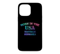 Custodia per iPhone 13 Pro Max Nato negli Stati Uniti Hastings Nebraska look invecchiato disegni