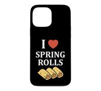 Custodia per iPhone 13 Pro Max Nem food funny simple quote I love spring rolls