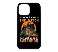Custodia per iPhone 13 Pro Max Never Mind The Witch Beware Of Labrador Halloween
