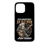 Custodia per iPhone 13 Pro Max Never Underestimate an Old Man with A Bass Guitar Player Dad