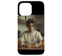 Custodia per iPhone 13 Pro Max New Funny Distressed Male Doll Face Meme, Big Glass