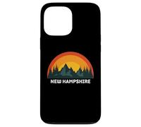 Custodia per iPhone 13 Pro Max New Hampshire Vintage Tramonto 80s Retro Estate Stato USA
