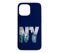Custodia per iPhone 13 Pro Max New York City Statue Of Liberty NY Photo Silhouette