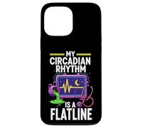 Custodia per iPhone 13 Pro Max Night Shift Nurse Circadian Rhythm Flatline Humor