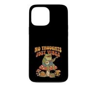 Custodia per iPhone 13 Pro Max No Thoughts Just Vibes Frog Mindfulness Meditation Mushroom