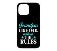 Custodia per iPhone 13 Pro Max Nonno come papà senza le regole Nuovo nonno