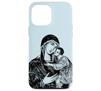 Custodia per iPhone 13 Pro Max Nostra Beata Madre Maria e Bambino Mater Amabilis Cattolica