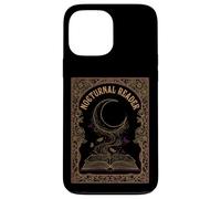 Custodia per iPhone 13 Pro Max Notturno Reader Dark Academia Estetica Book Lover Moon