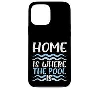 Custodia per iPhone 13 Pro Max Nuotatore Humor Home I Dove La Piscina Nuota