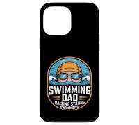 Custodia per iPhone 13 Pro Max Nuoto Papà Allevare Nuotatori Forti Nuotare Team Padre