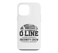 Custodia per iPhone 13 Pro Max O-Line Quarterback Security Crew Offensive football Gifts