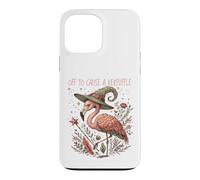 Custodia per iPhone 13 Pro Max Off To Cause A Kerfuffle Wizarding Magic Funny Flamingo
