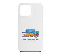 Custodia per iPhone 13 Pro Max Oggi sarò un pigro Blob No Cat Not Today Kitten Funny