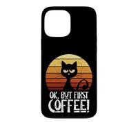 Custodia per iPhone 13 Pro Max Ok Ma prima il caffè mattina gatto brontolone