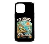 Custodia per iPhone 13 Pro Max Okinawa Shisa Leone Pesca Oceano Avventura Viaggi Souvenir