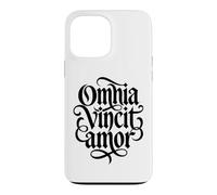 Custodia per iPhone 13 Pro Max Omnia Vincit Amor Latin Love conquista tutti