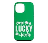 Custodia per iPhone 13 Pro Max One Lucky Dada, regalo per San Patrizio, colore: verde e scuro