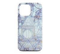 Custodia per iPhone 13 Pro Max Opera d'arte blu della Cattedrale Toscana