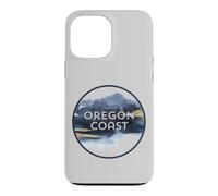 Custodia per iPhone 13 Pro Max Oregon Coast Pacific NW Vacation Souvenir Acquerello Design
