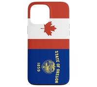 Custodia per iPhone 13 Pro Max Oregon e Canada Uniti nelle Radici