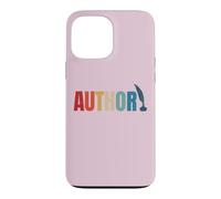Custodia per iPhone 13 Pro Max Orgoglioso autore pubblicato mamma papà vintage poeta libro scrittore