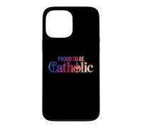 Custodia per iPhone 13 Pro Max Orgoglioso di essere Cattolica Eucaristia Crocifisso Fede cristiana