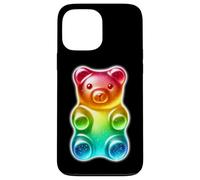Custodia per iPhone 13 Pro Max Orsetto gommoso Candy Rainbow
