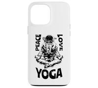 Custodia per iPhone 13 Pro Max Pace Amore Yoga Astronauta Namaste Meditazione Zen Lotus Pose