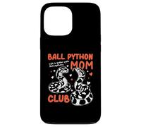 Custodia per iPhone 13 Pro Max Palla Python Mom Club La vita è migliore con palla Pythons Snake