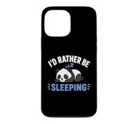 Custodia per iPhone 13 Pro Max Panda Sleep Funny Nap Humor Lazy I'd Rather Be Sleeping