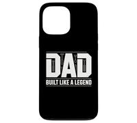 Custodia per iPhone 13 Pro Max Papà costruito come una leggenda divertente Fathersday Sayinng