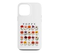 Custodia per iPhone 13 Pro Max Papavero rosso per gli amanti dei fiori delle specie di papaveri commemorativi