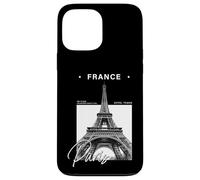 Custodia per iPhone 13 Pro Max Parigi Francia Torre Eiffel minimalista souvenir di viaggio
