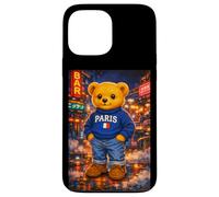 Custodia per iPhone 13 Pro Max Paris Teddy Bear Street Stories Illustration Graphic Designs
