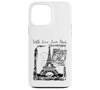 Custodia per iPhone 13 Pro Max Paris With Love from Paris France French Postcard