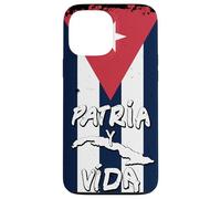 Custodia per iPhone 13 Pro Max Patria y Vida Cuban Flag Cuba Cuban Roots Black
