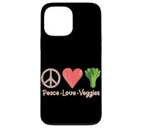 Custodia per iPhone 13 Pro Max Peace Love Verdure